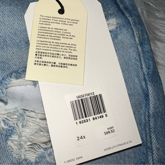 Levi's 501 High Rise Jean Shorts - Picture 2 of 3